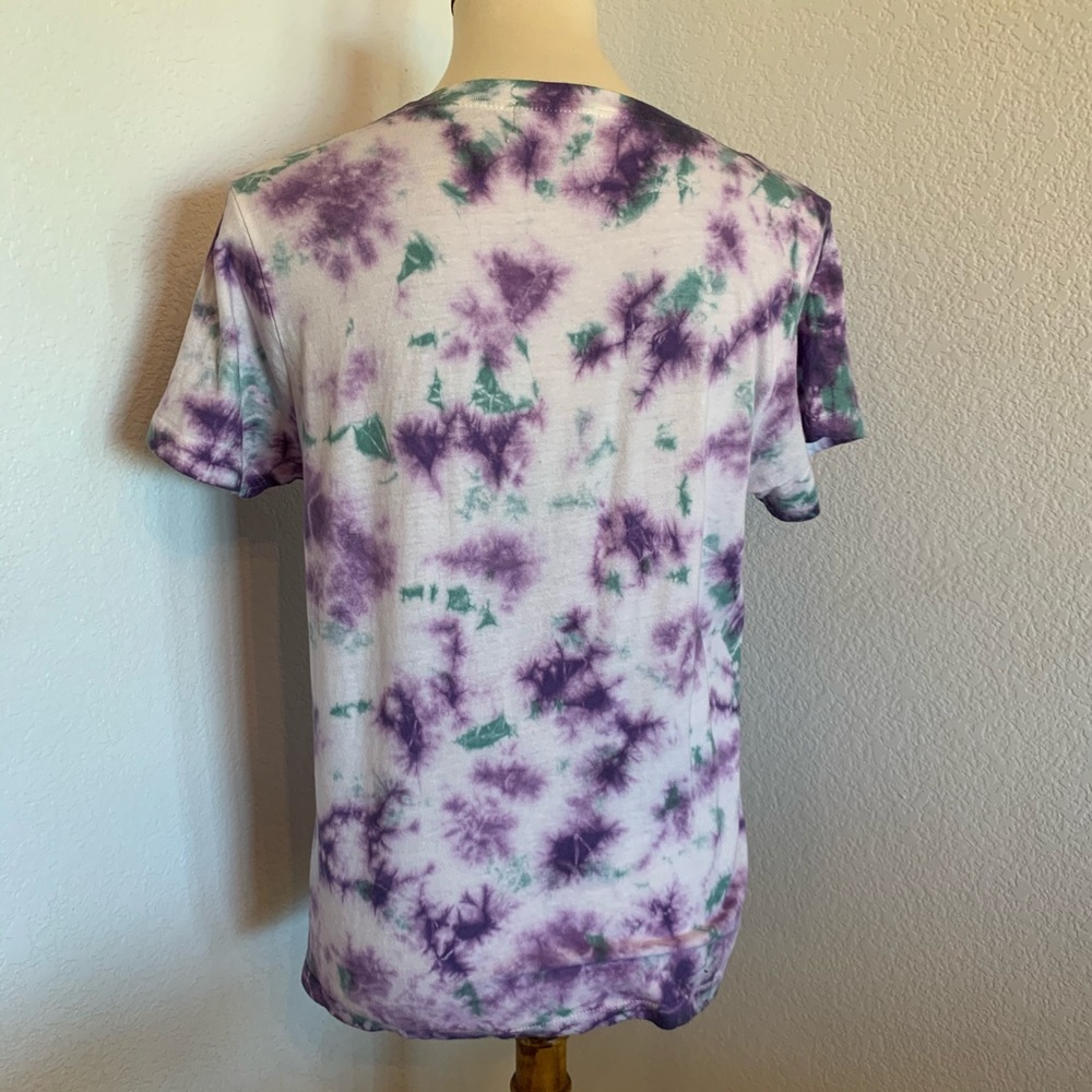 NWOT Death Before Decaf Tie Dye T-shirt Size S - Picture 3 of 7